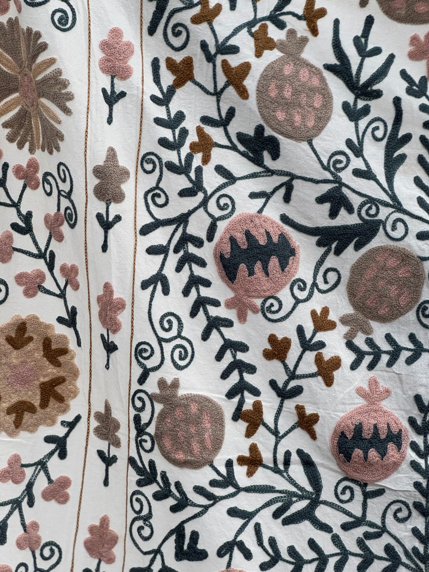 Suzani - brodert bomullspledd