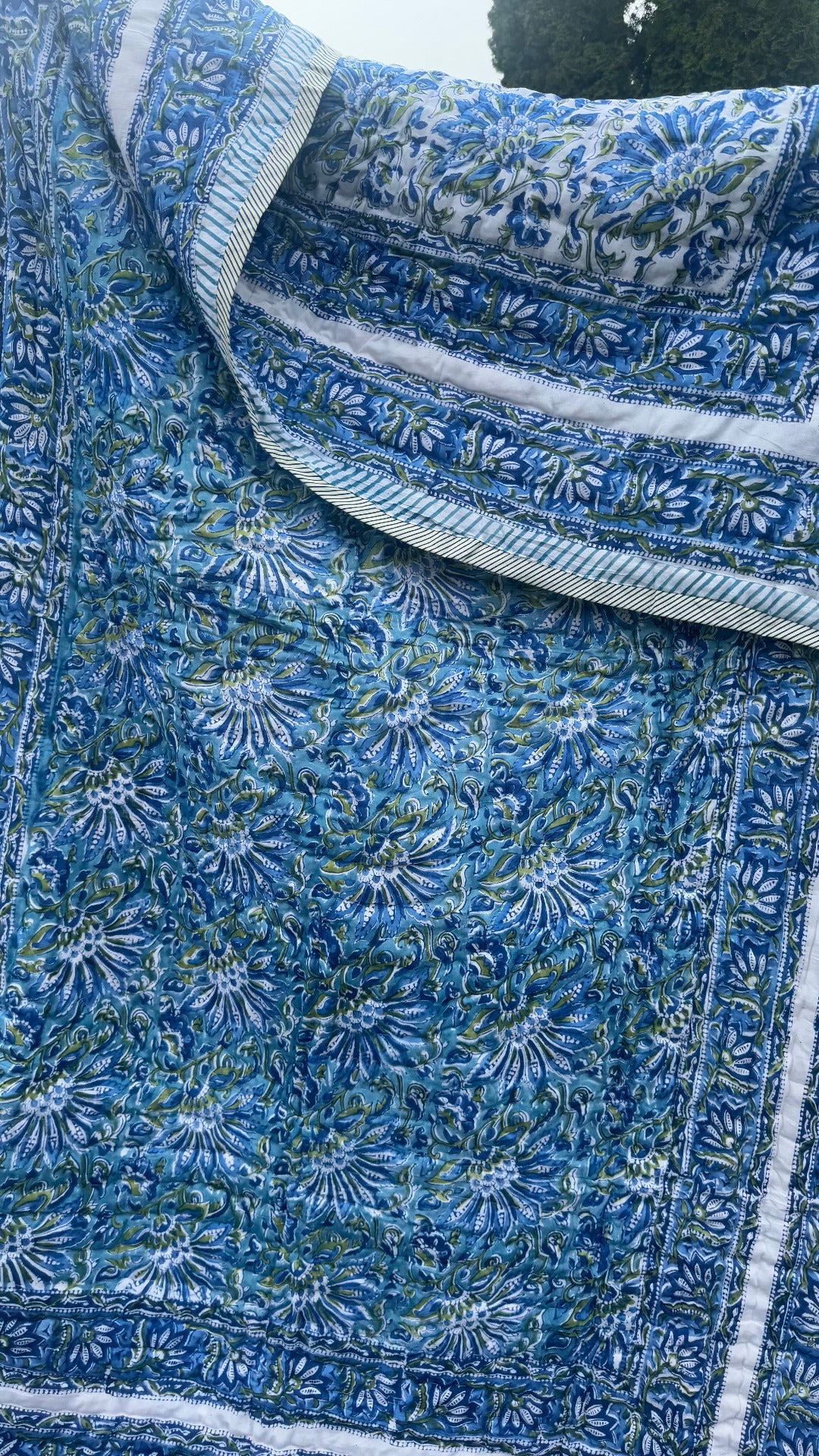 Vatteppe - grønn og blå