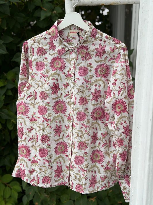 Elvira shirt - hvit floral