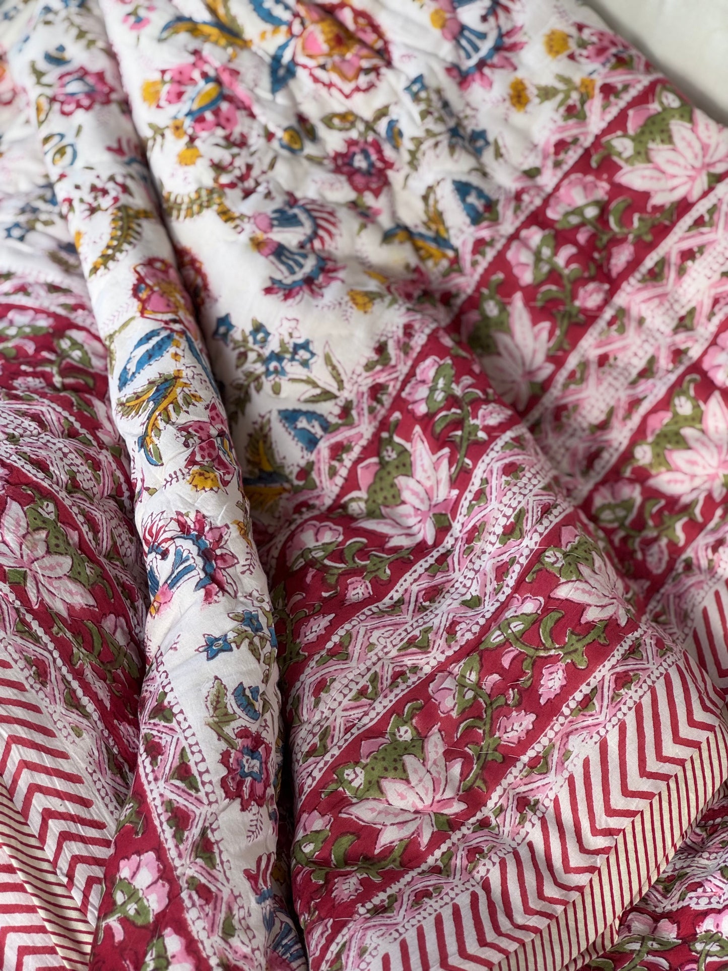 Vatteppe - hvit multicolor