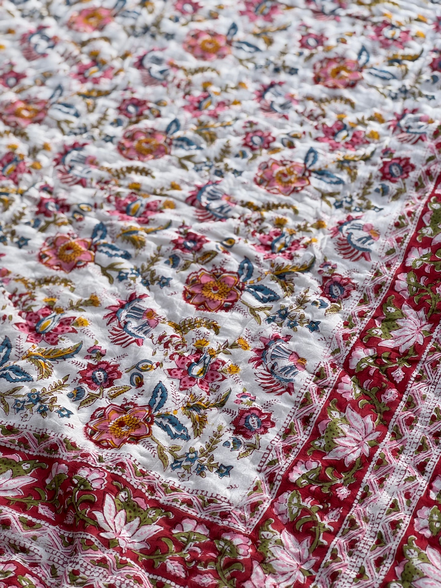 Vatteppe - hvit multicolor