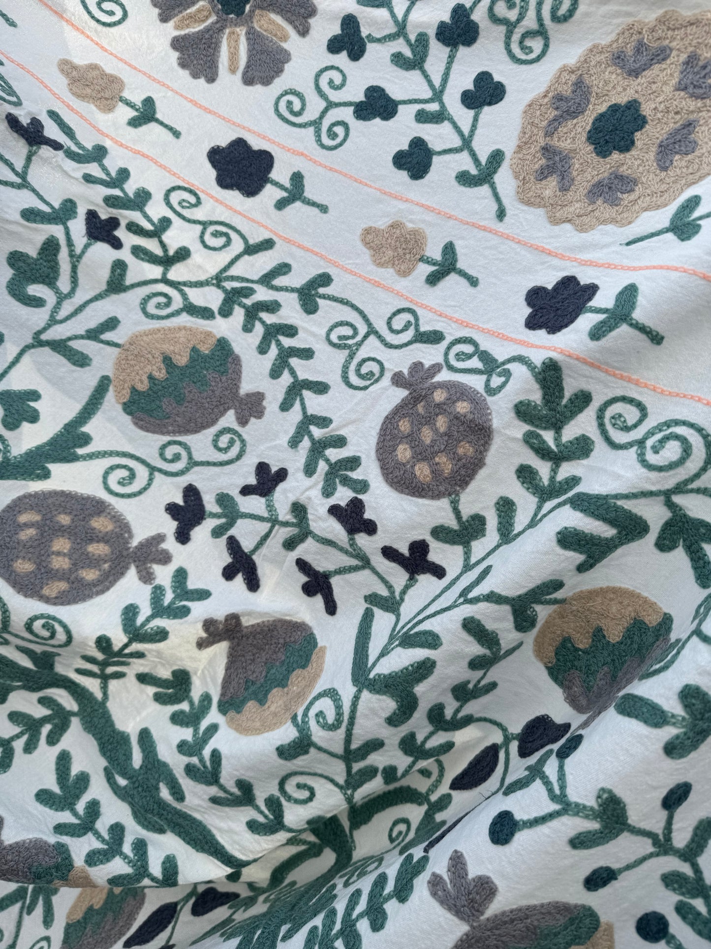 Suzani - brodert bomull