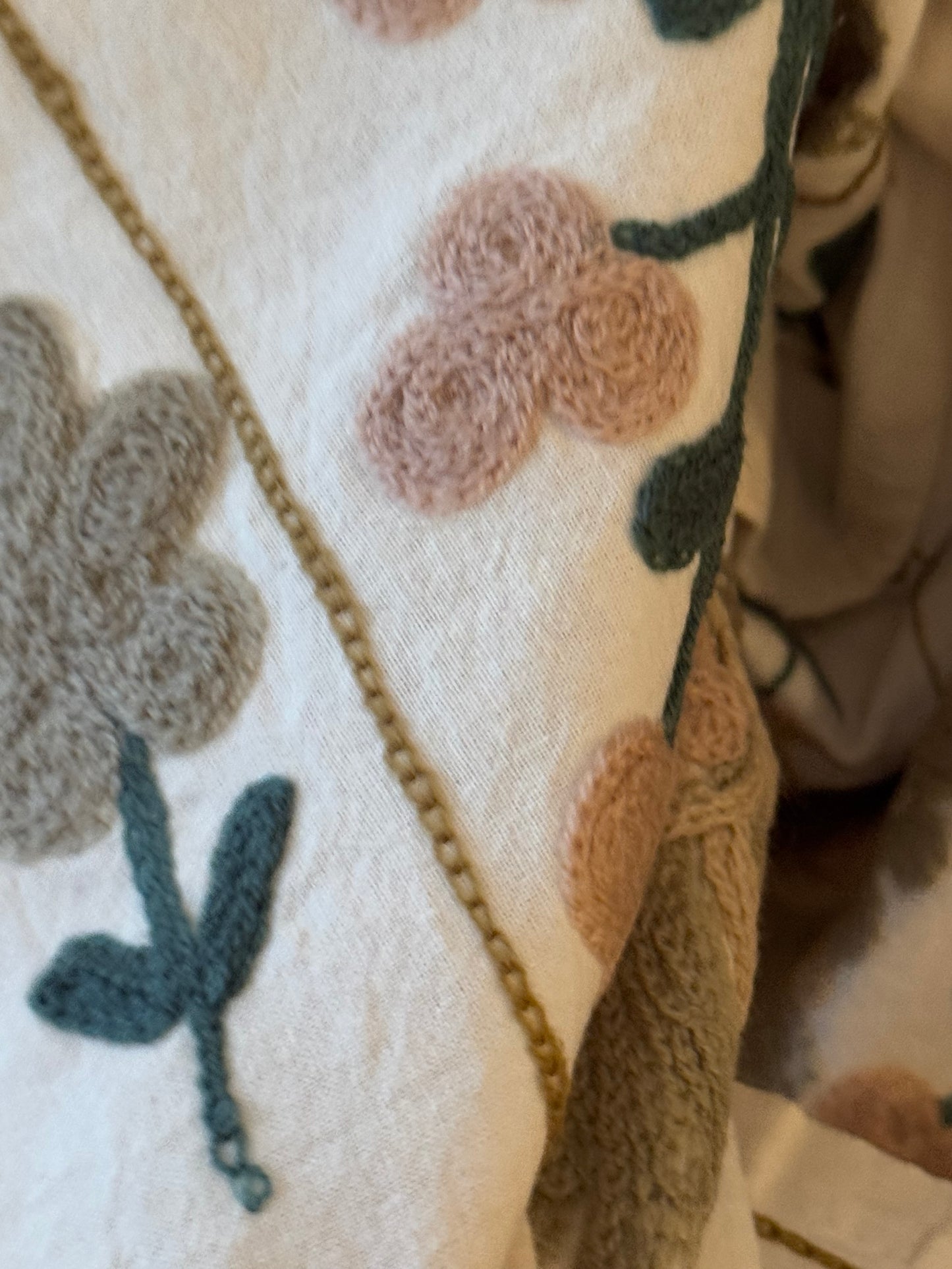 Suzani - brodert bomullspledd