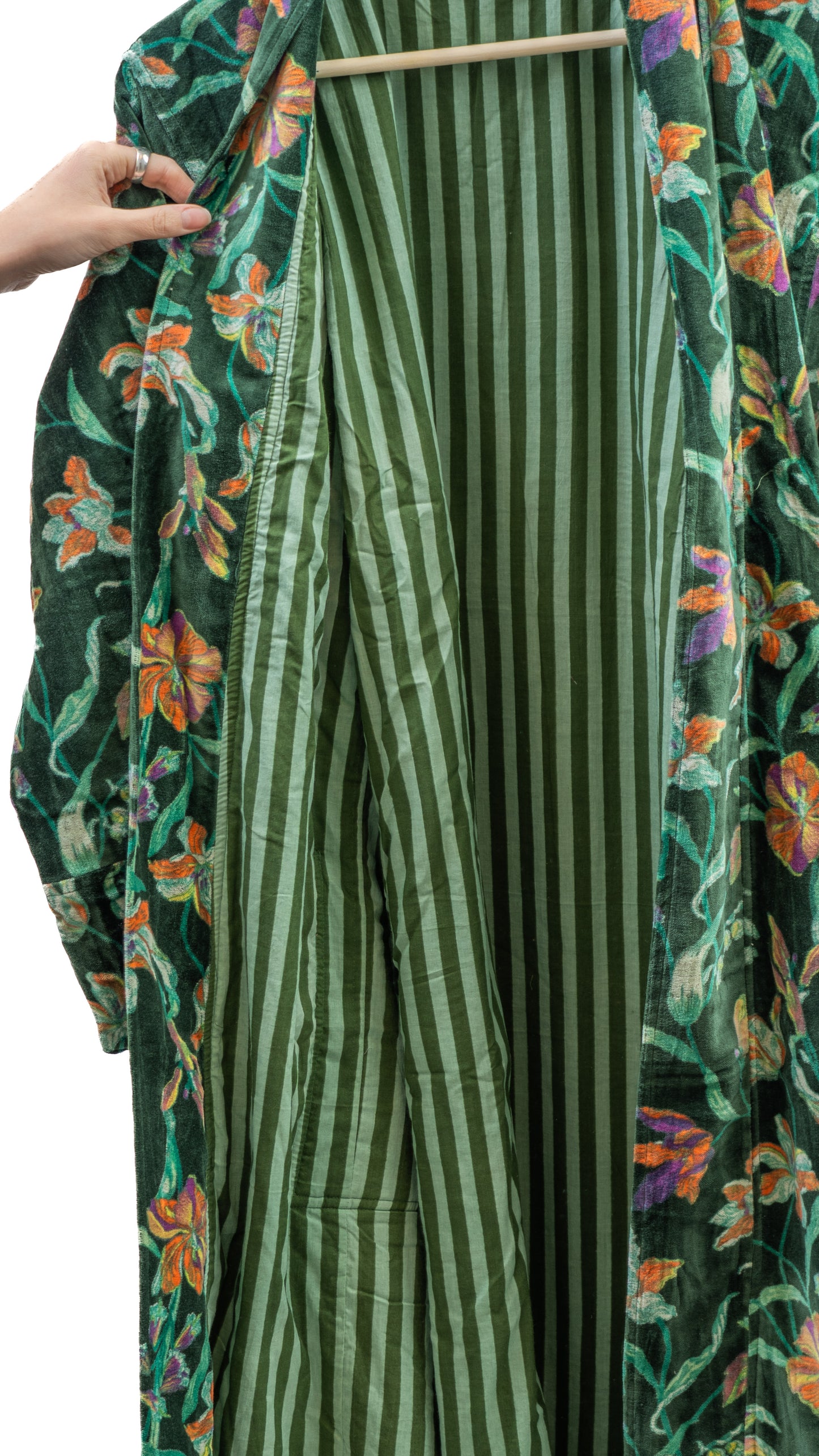 Morgenkåpe - Skoggrønn