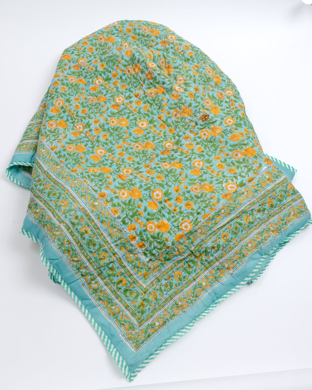 Vatteppe - turkis floral