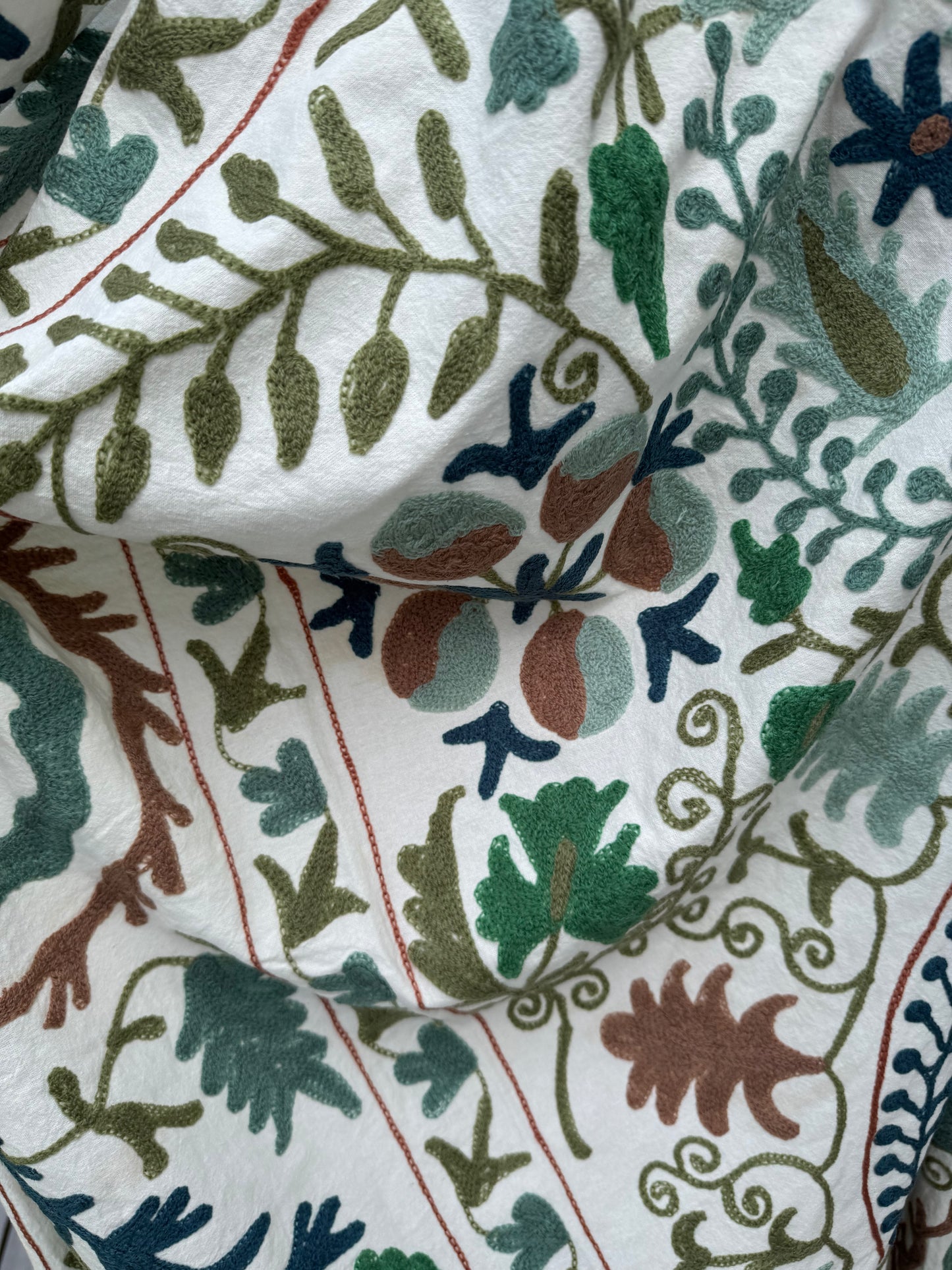 Suzani - brodert bomull