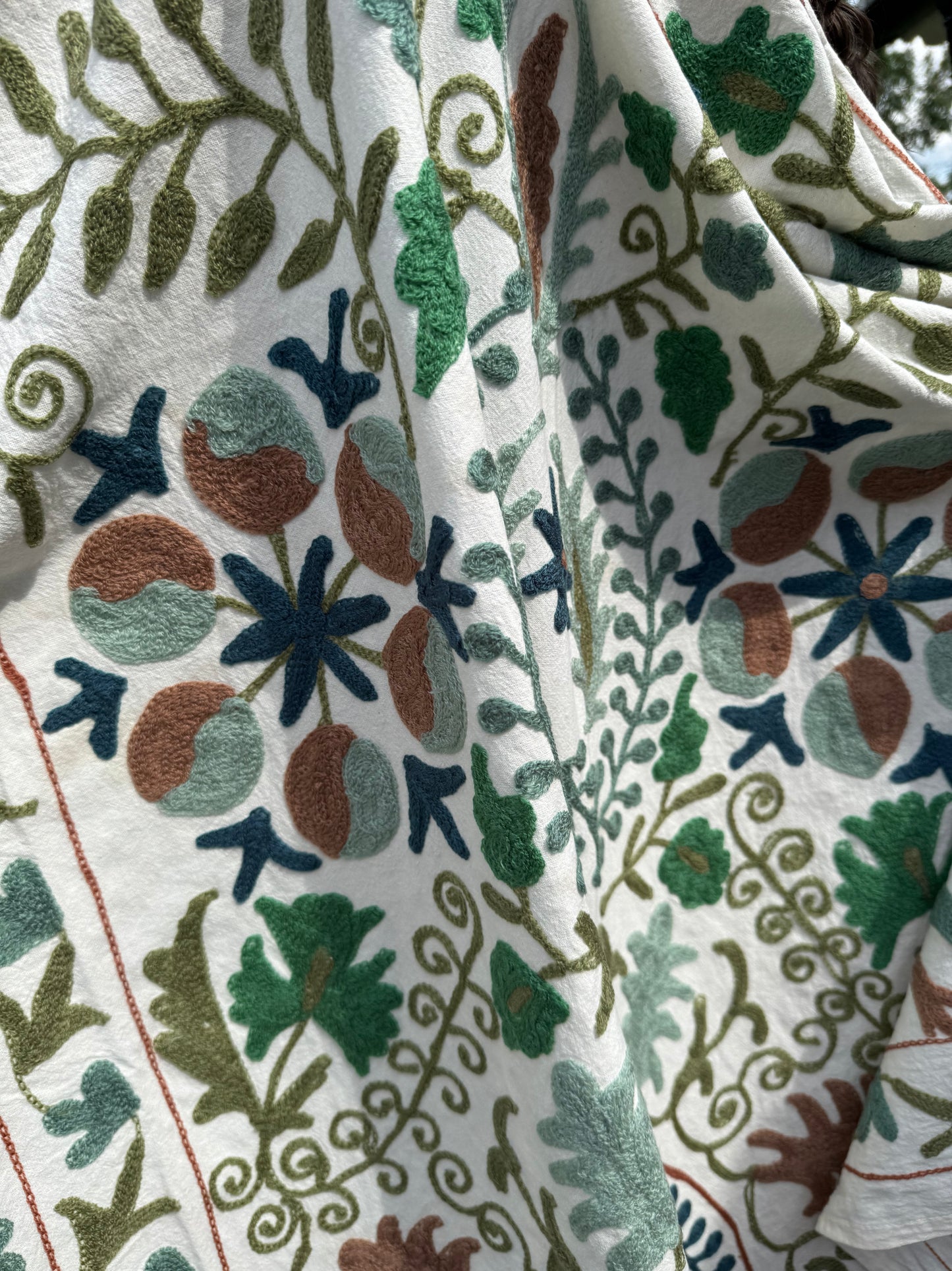 Suzani - brodert bomull