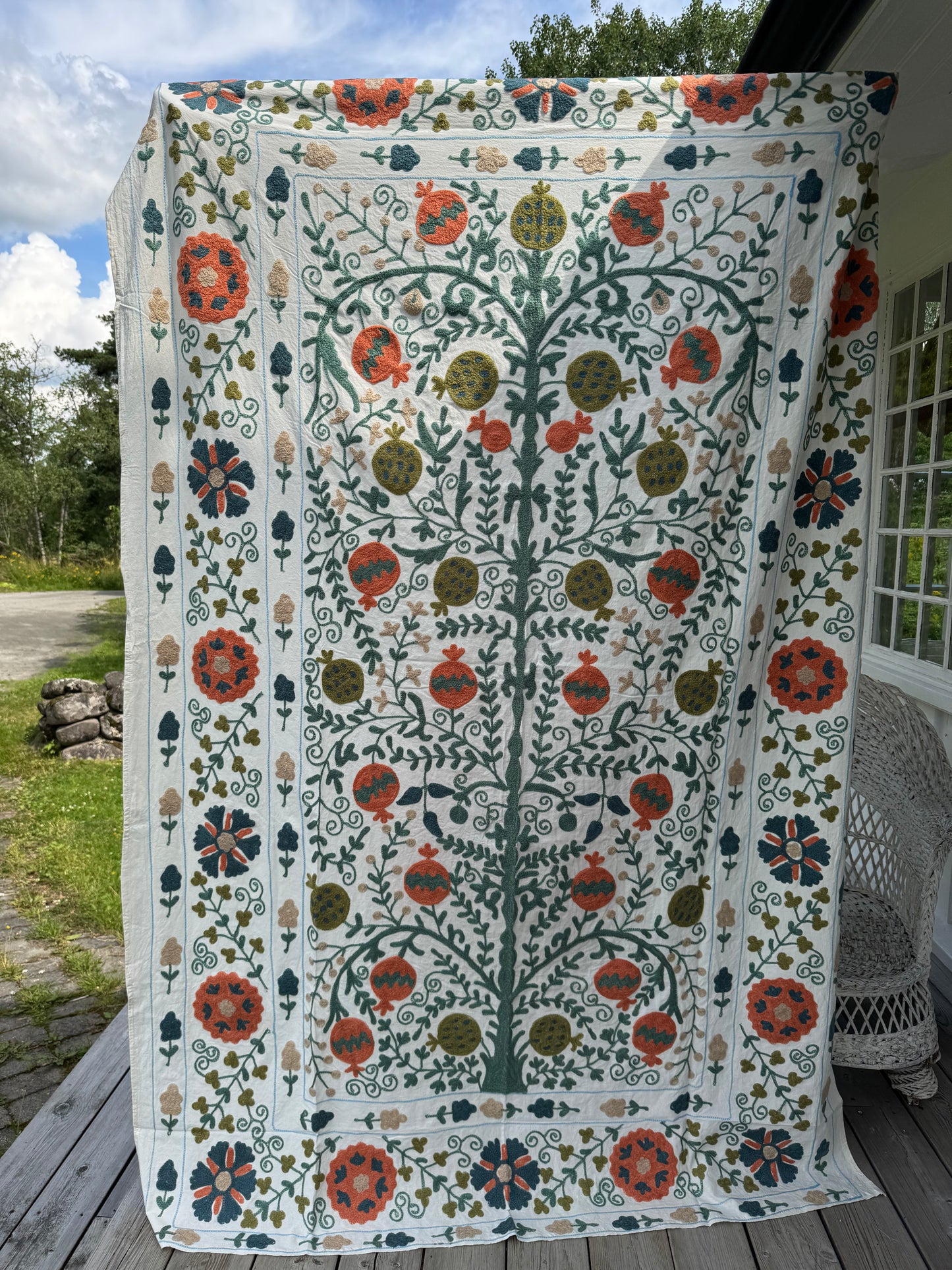 Suzani - brodert bomull