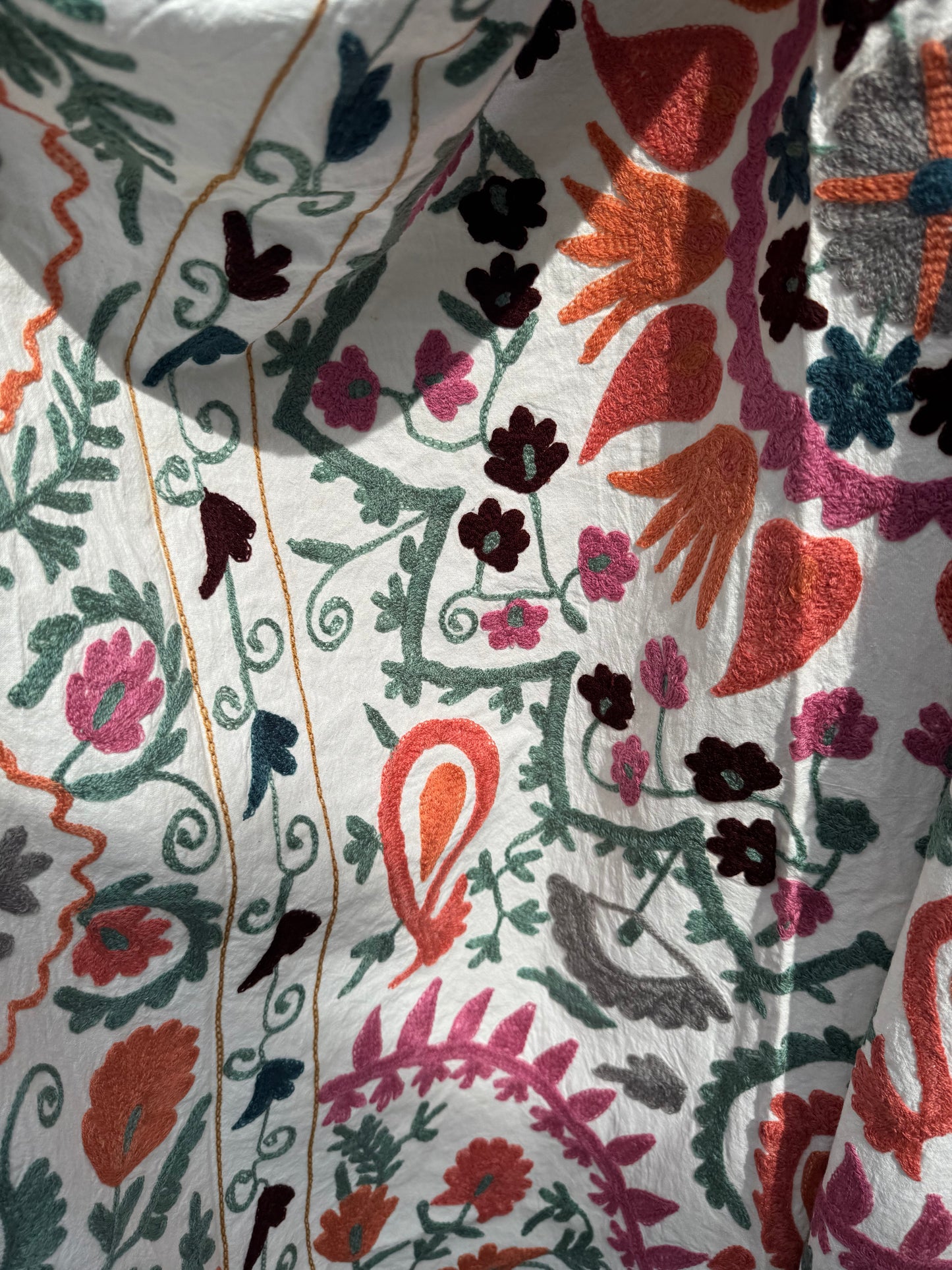 Suzani - brodert bomull