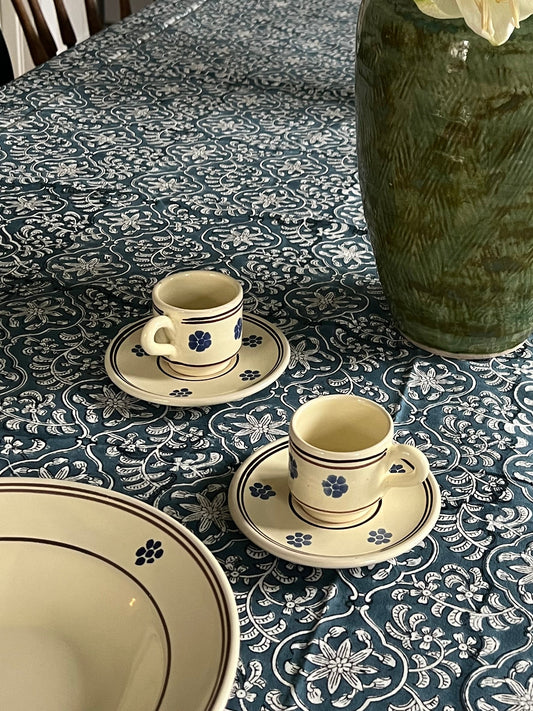 Espressokopp med skål Pugliese