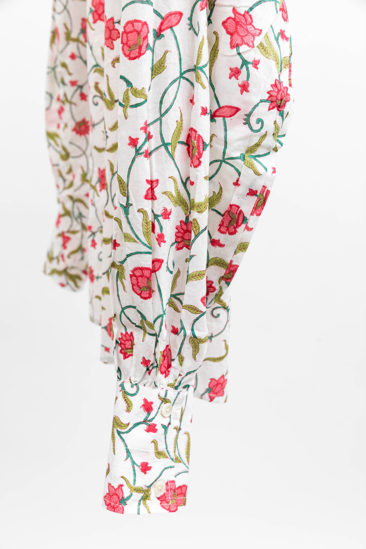 Elvira shirt - hvit med blomster