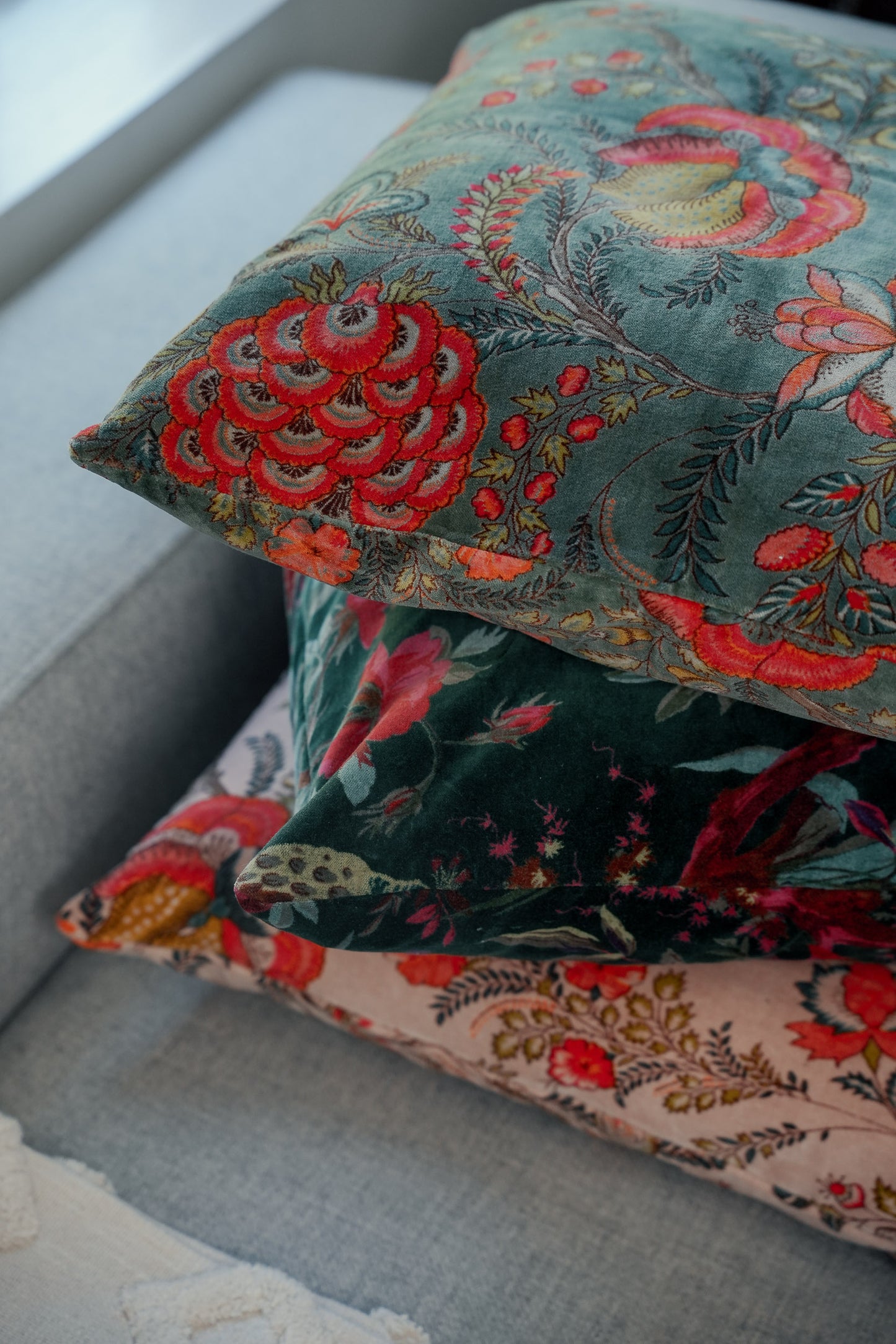 Velour lys grønn