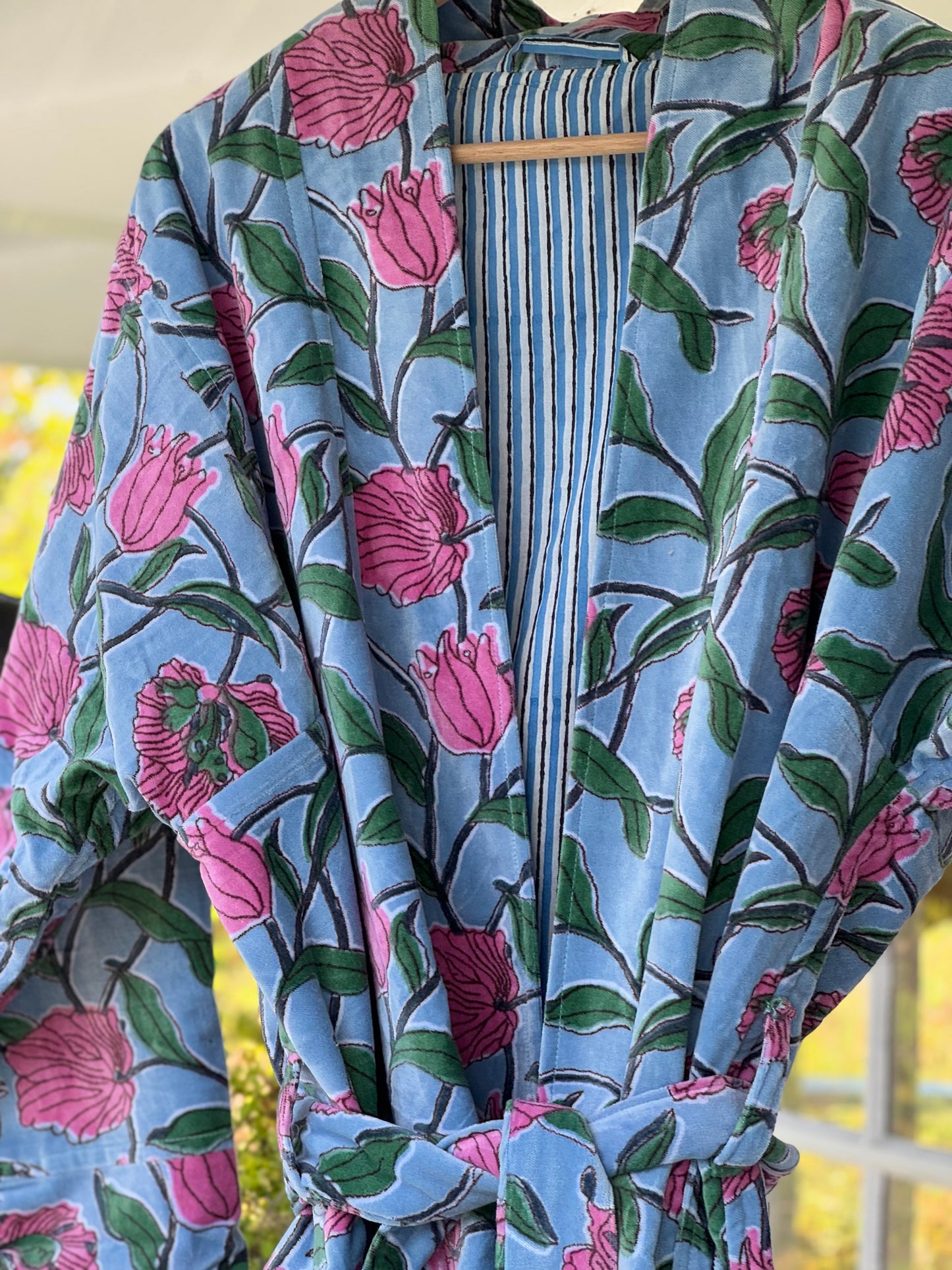 Morgenkåpe - Lys blå