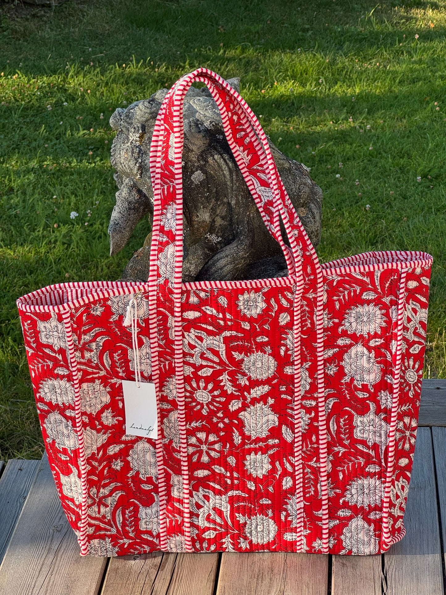 Quilted bag - rød