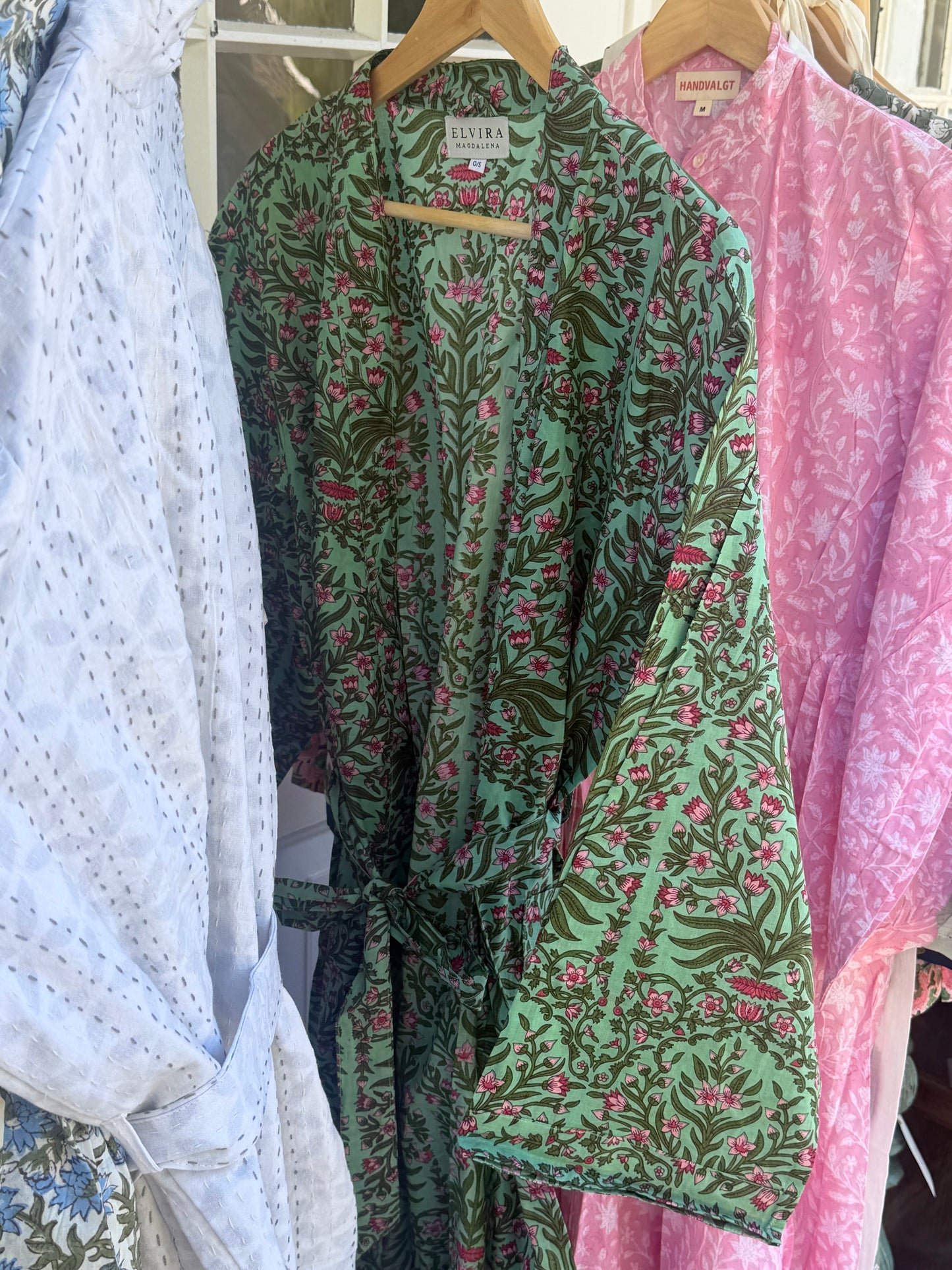 Kimono -  Grønn og rosa