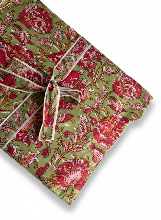 Pysjamas - grønn og rød