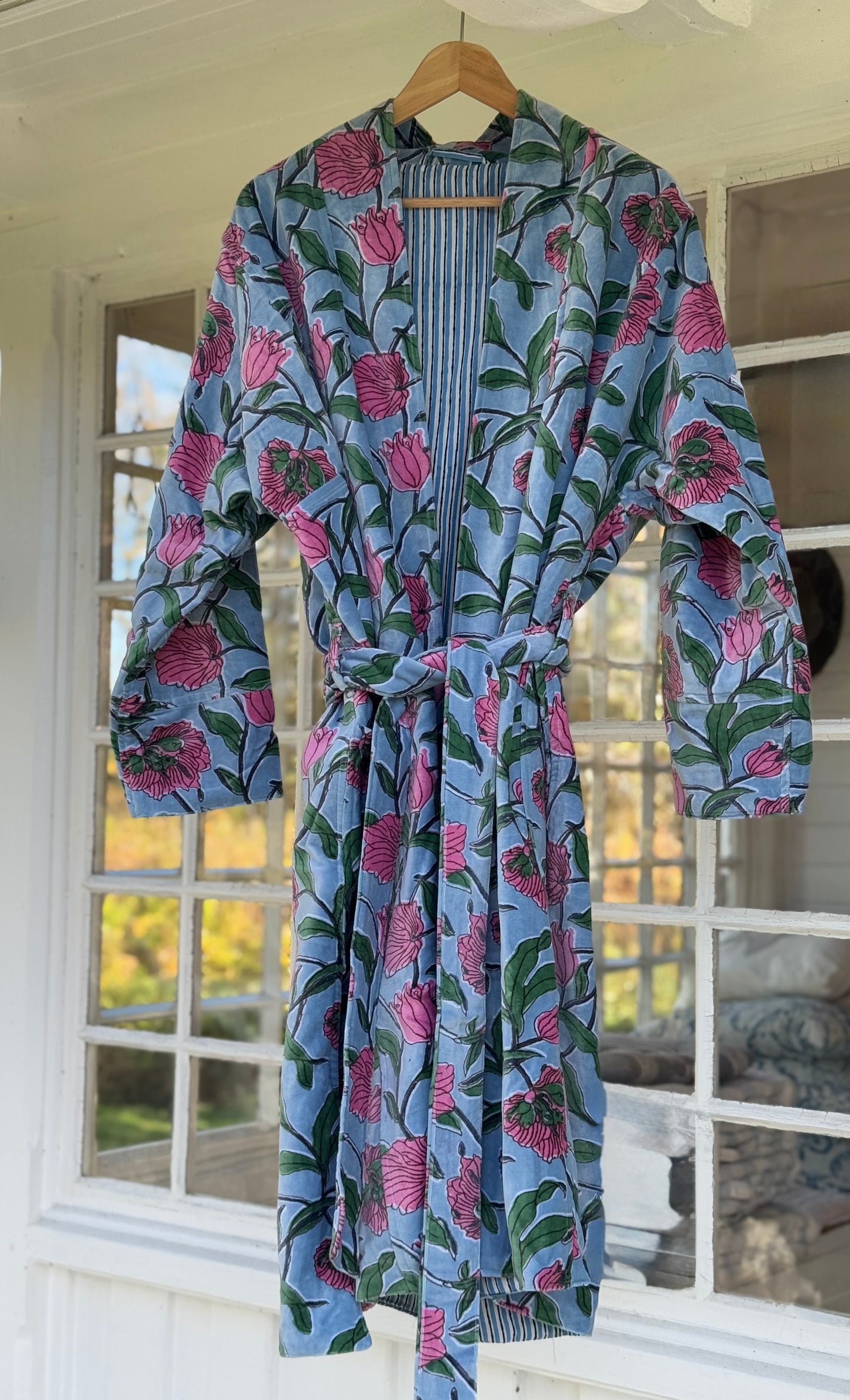 Morgenkåpe - Lys blå