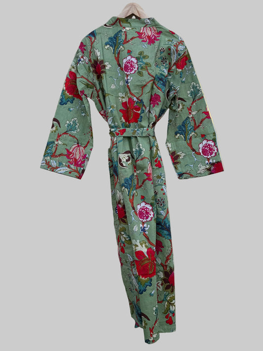 Kimono - salviegrønn