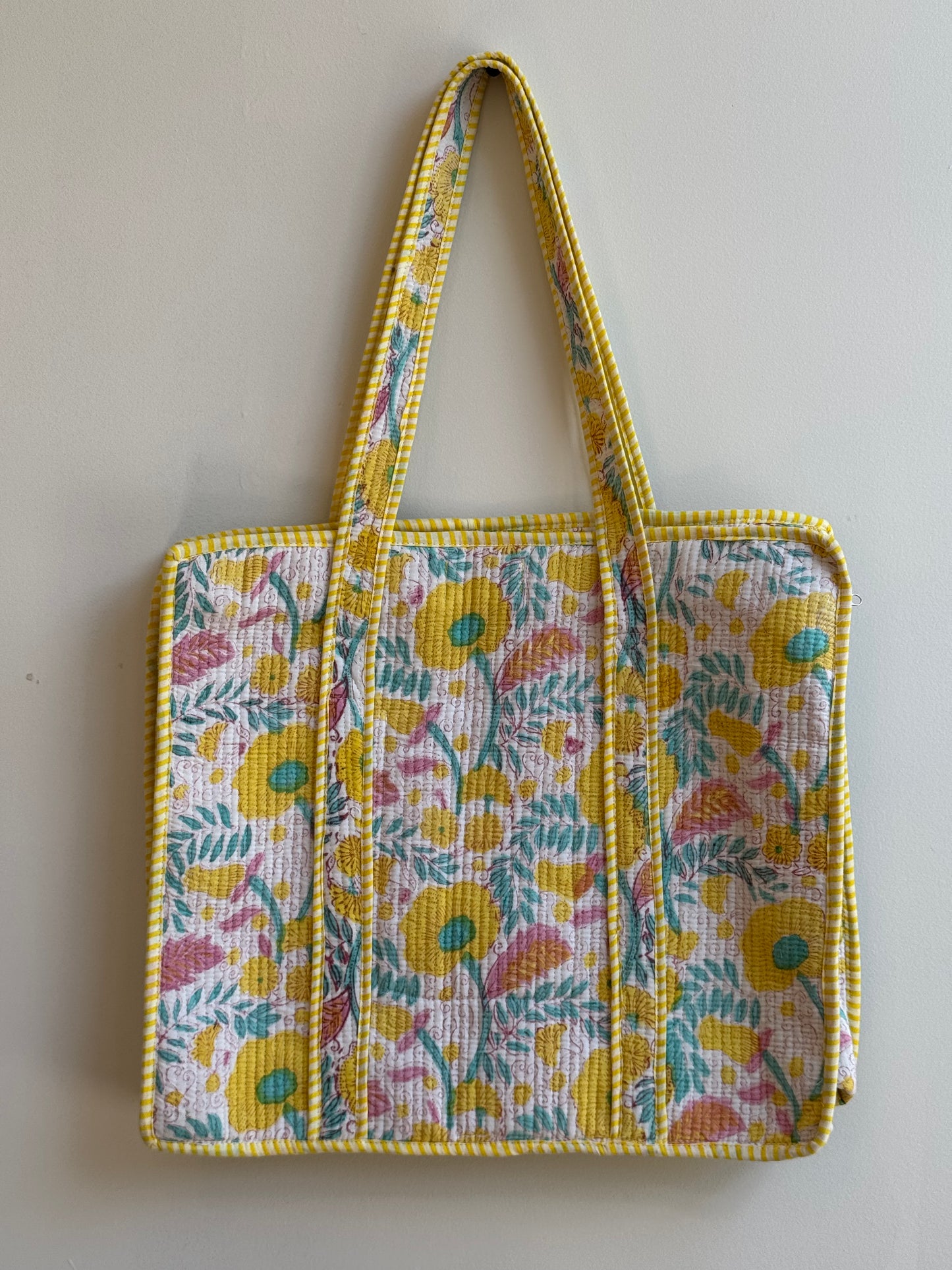 Quilted bag - gul
