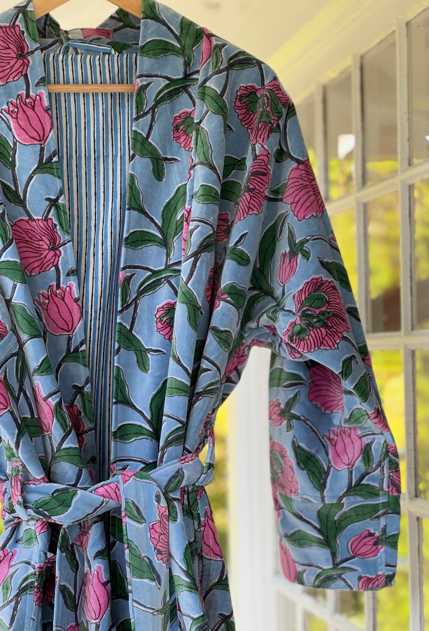 Morgenkåpe - Lys blå