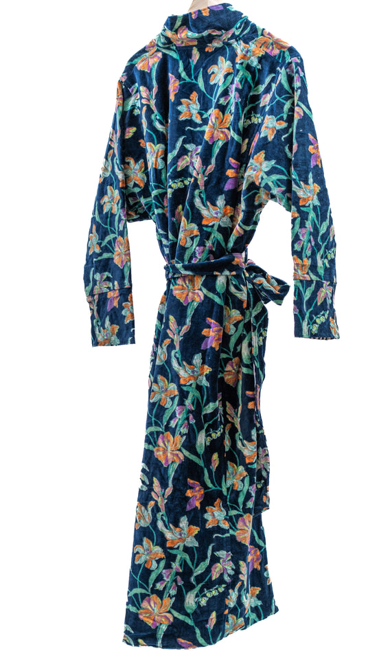 Morgenkåpe - Mørk blå