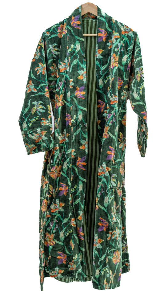 Morgenkåpe - Skoggrønn