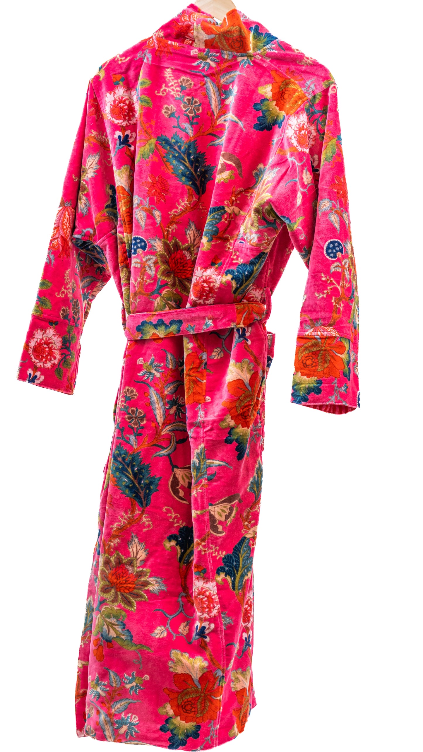 Morgenkåpe - Bringebærrosa