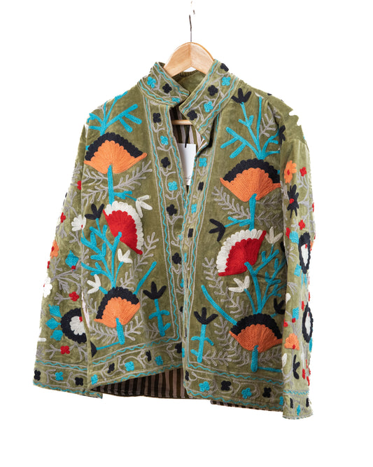 Jakke med broderi