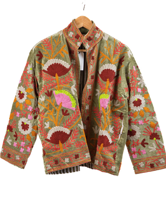 Jakke med broderi