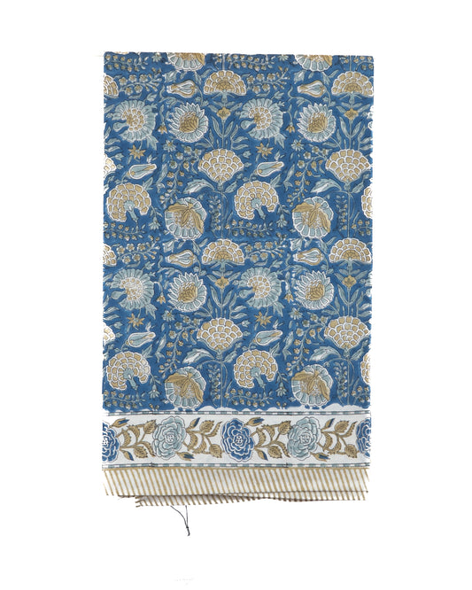 Blå med nellik - 150x220 cm