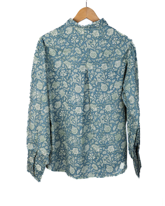 Elvira shirt - støvblå