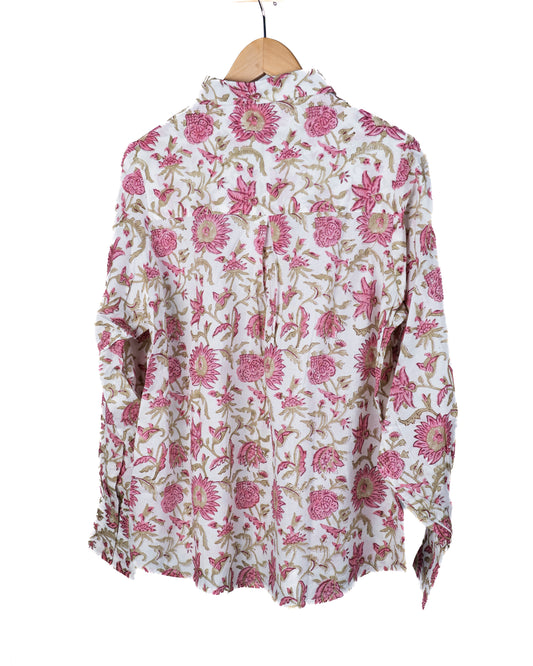 Elvira shirt - hvit floral