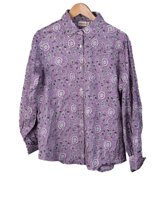 Elvira shirt - støvet lilla