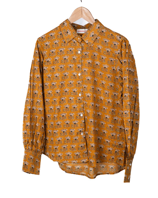 Elvira shirt - høstblomst
