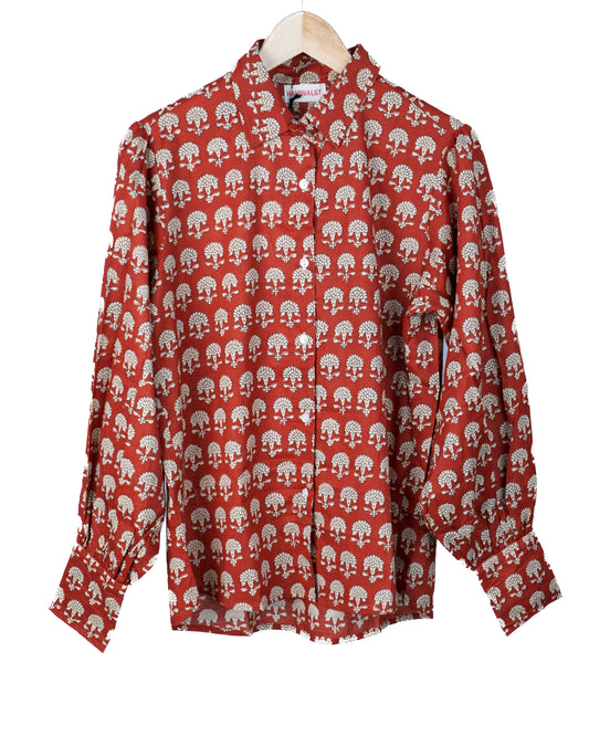 Elvira shirt - cayenne