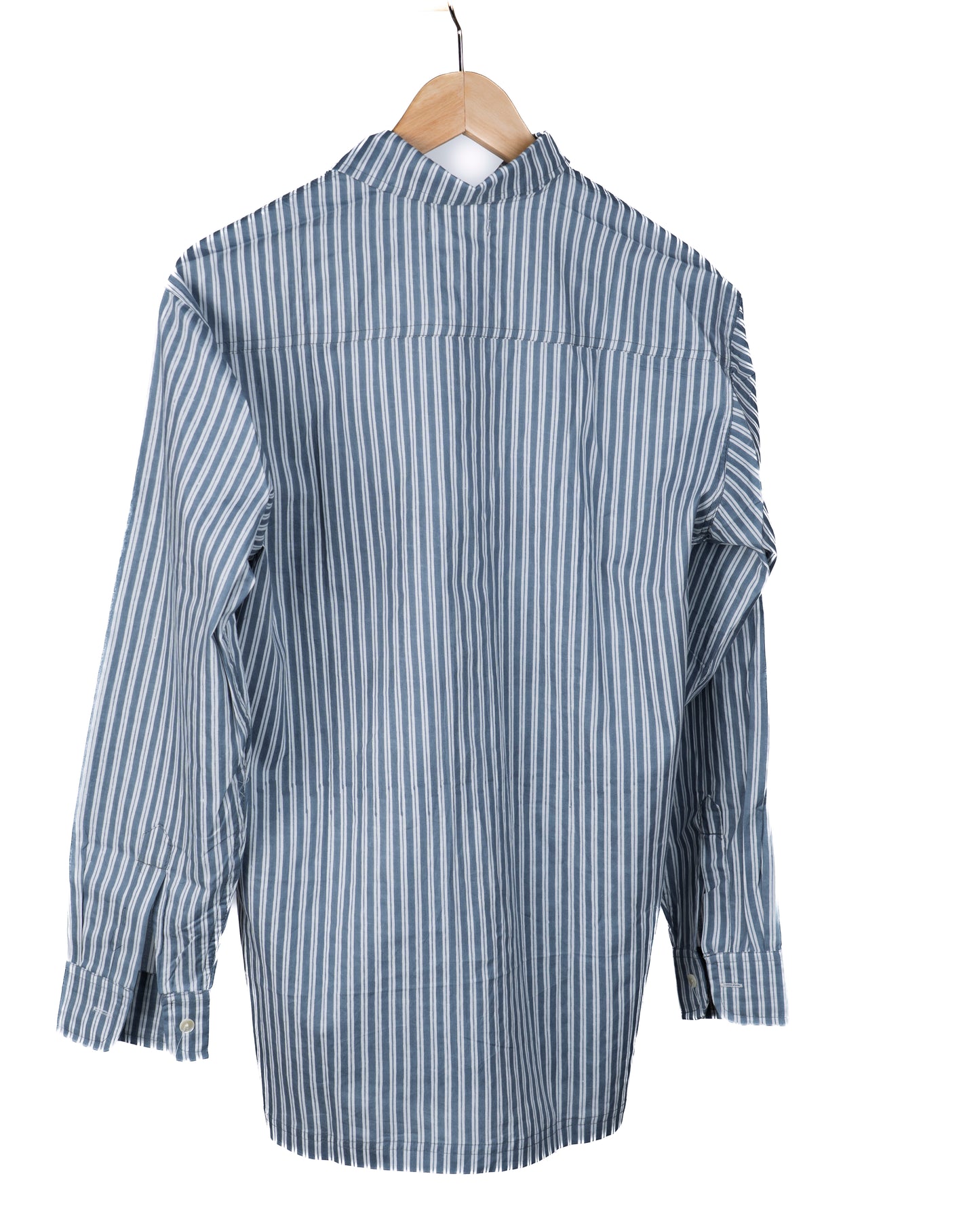 Boyfriend shirt - gråblå striper