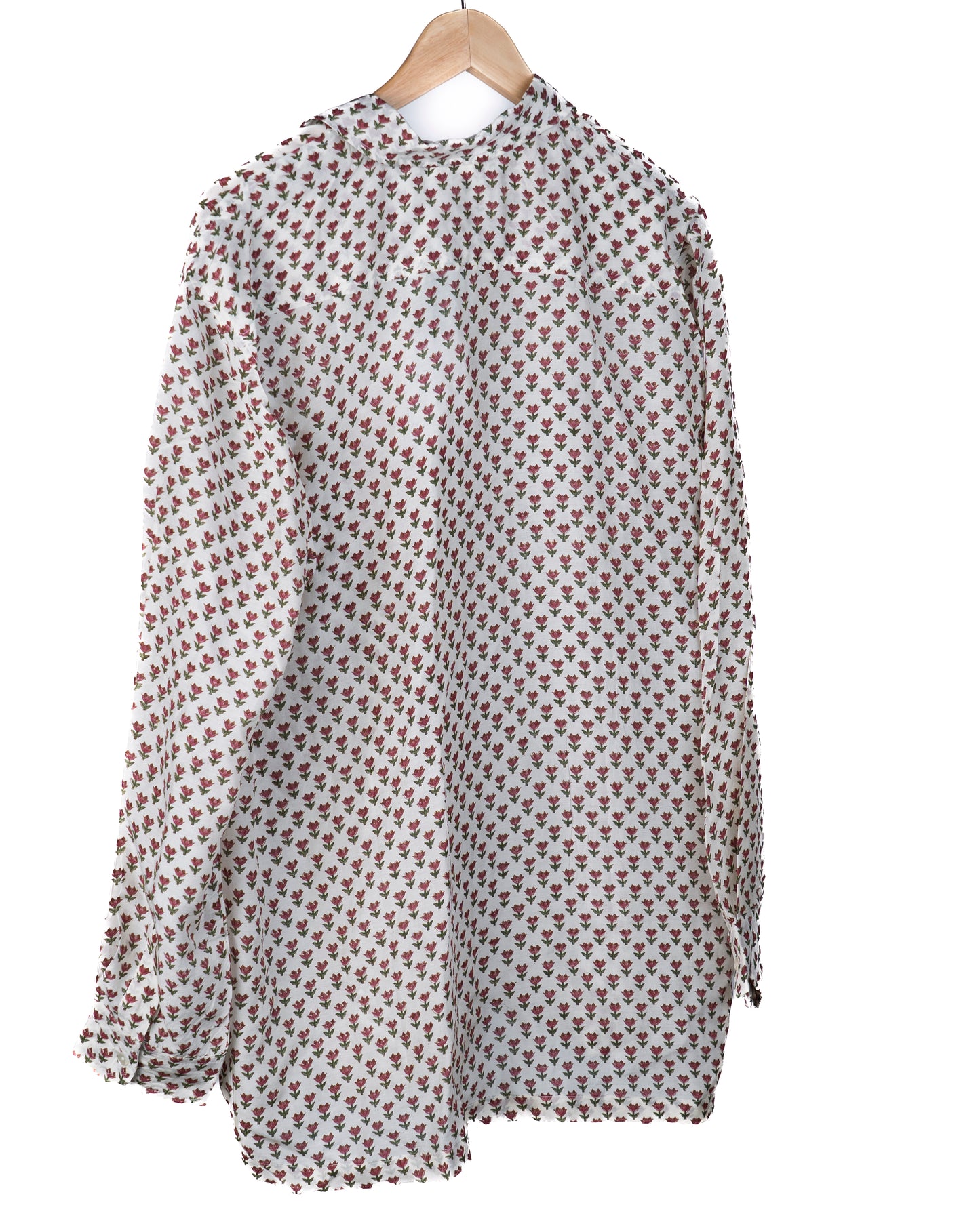 Boyfriend shirt silk - små blomster