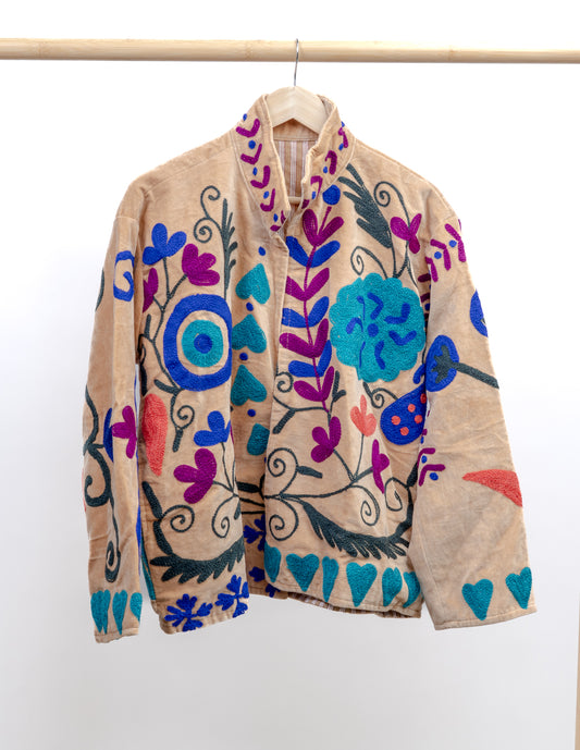 Jakke med broderi