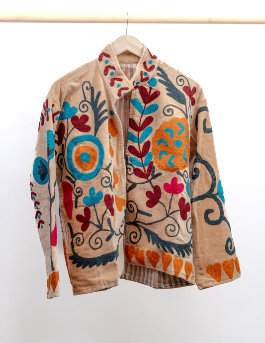 Jakke med broderi
