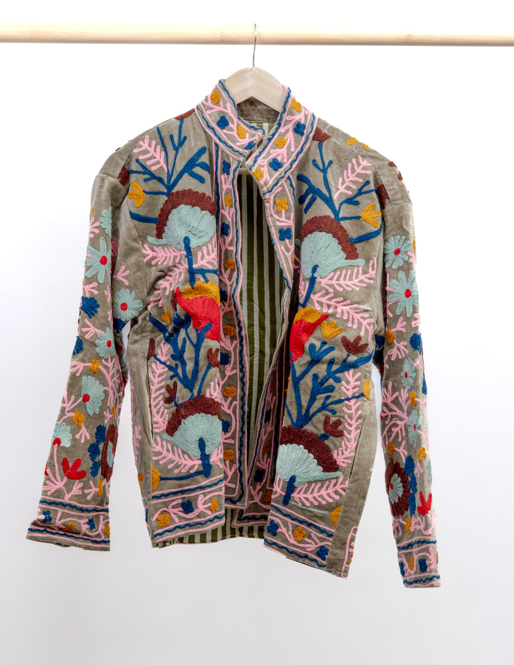 Jakke med broderi