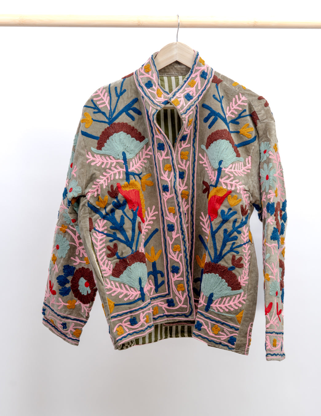 Jakke med broderi