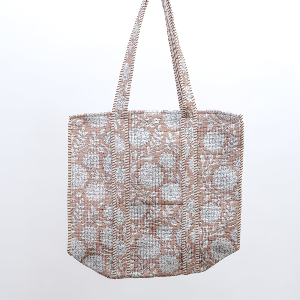 Quilted bag -beige