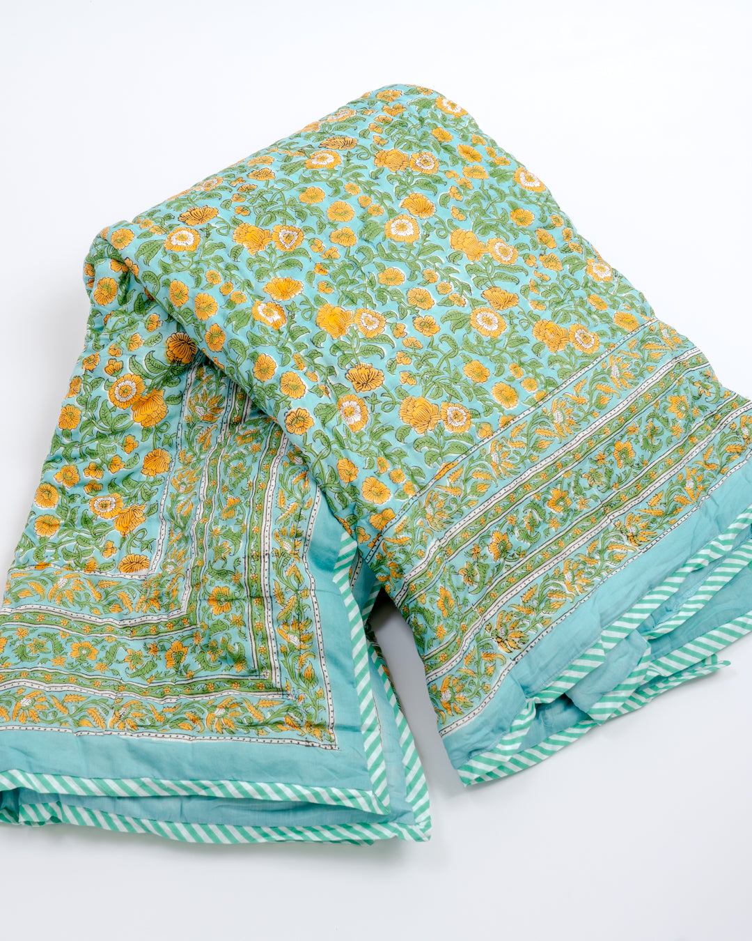 Vatteppe - turkis floral