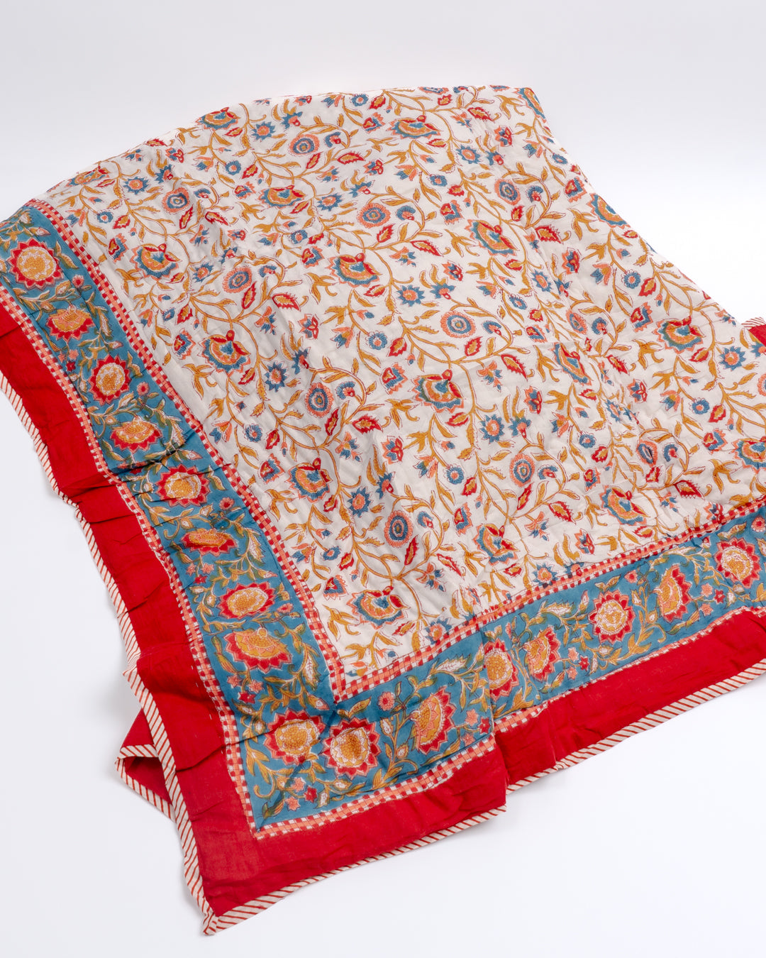 Vatteppe - rød hvit & blå