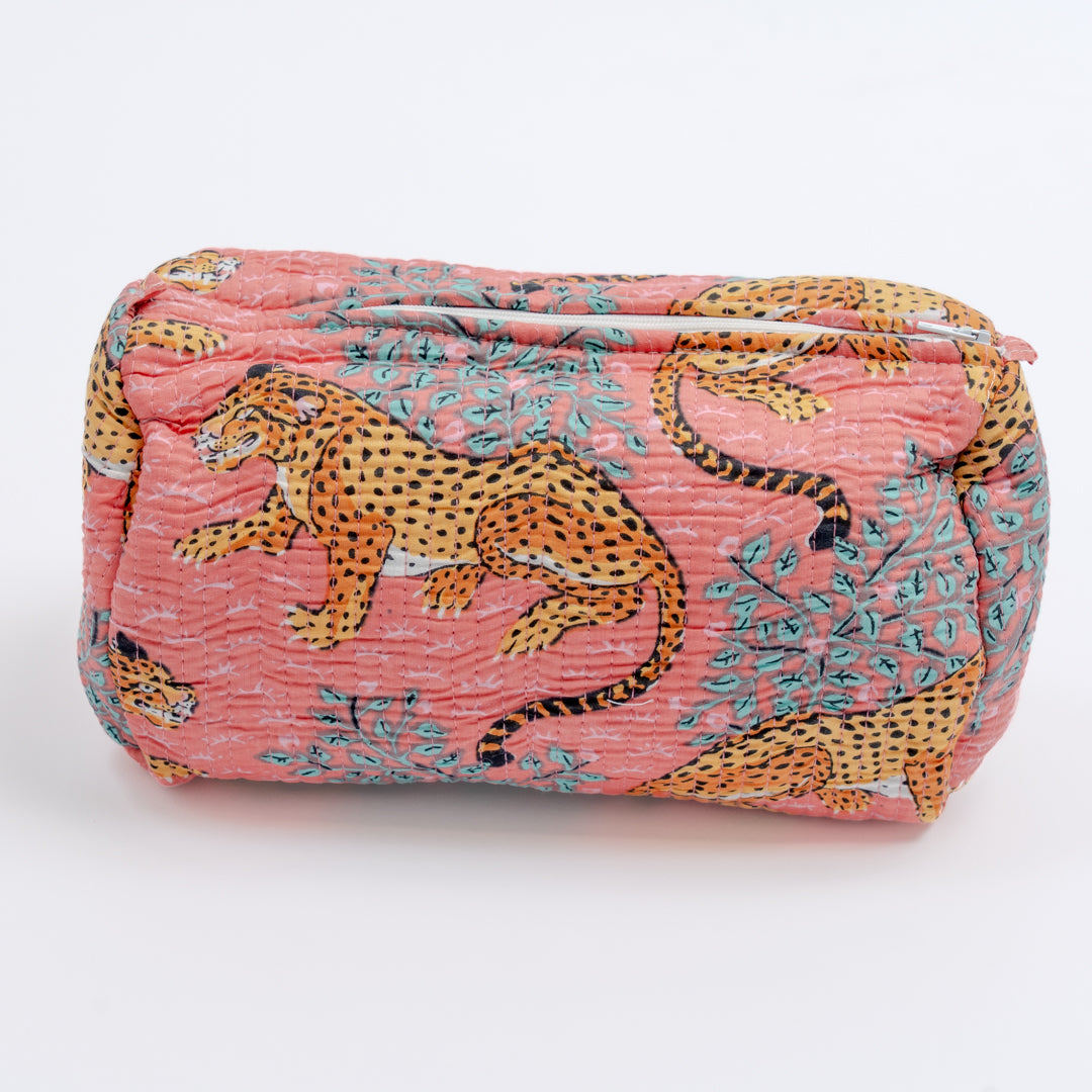 Sminkepung - rosa leopard