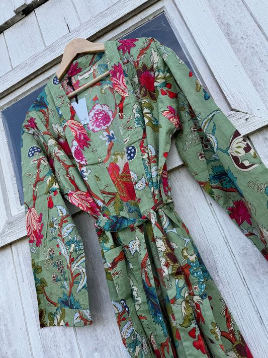 Kimono - salviegrønn
