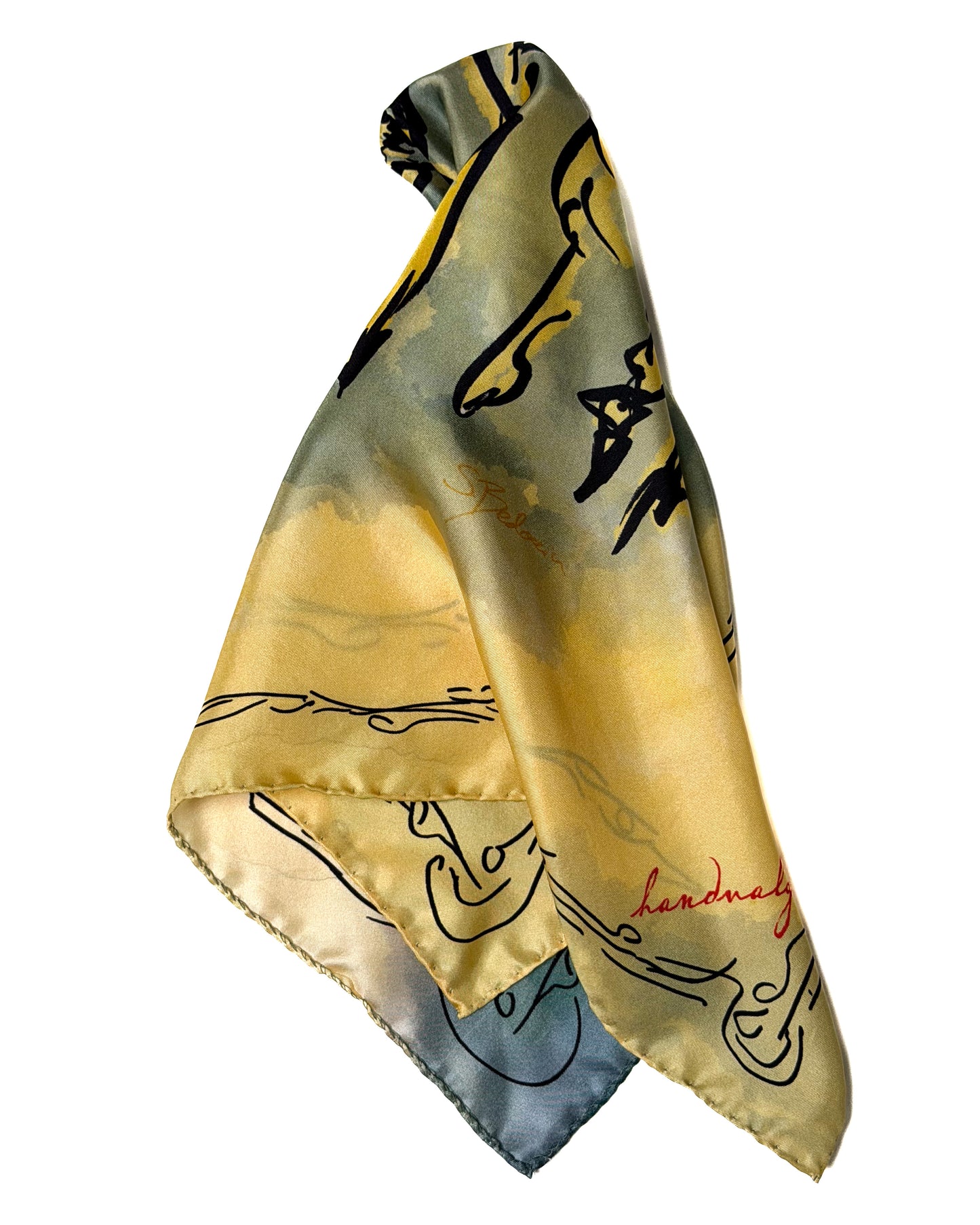 Pollux Cordonata - silkeskjerf 50x50cm