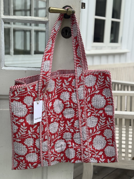 Quilted bag - rød