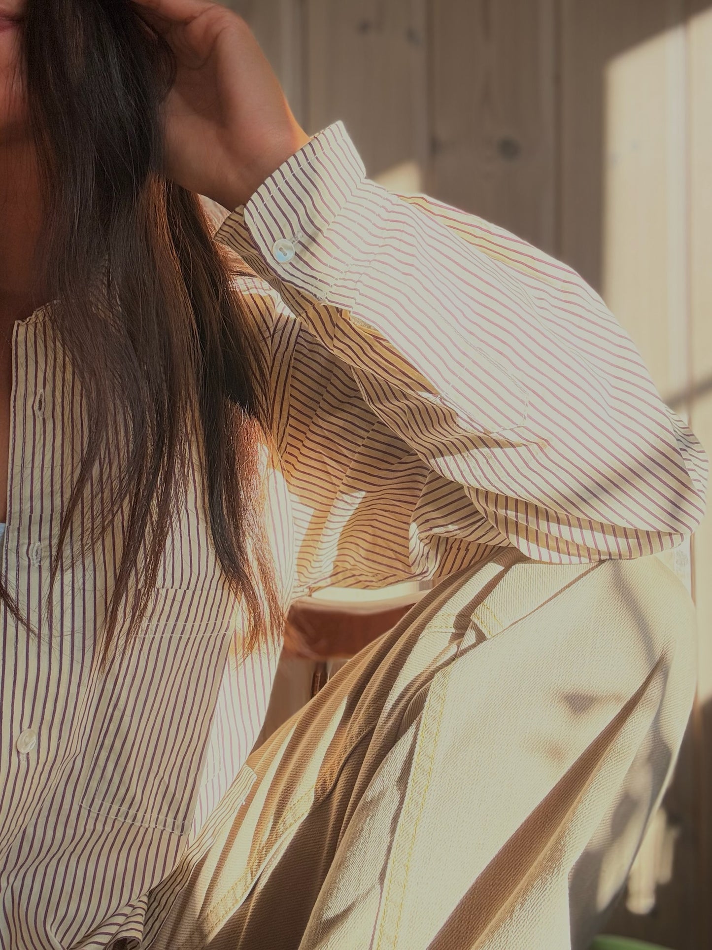 Boyfriend shirt - striper