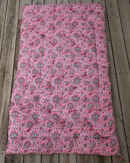 Hagemadrass - Rosa blomster